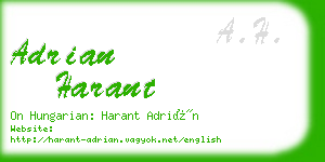 adrian harant business card